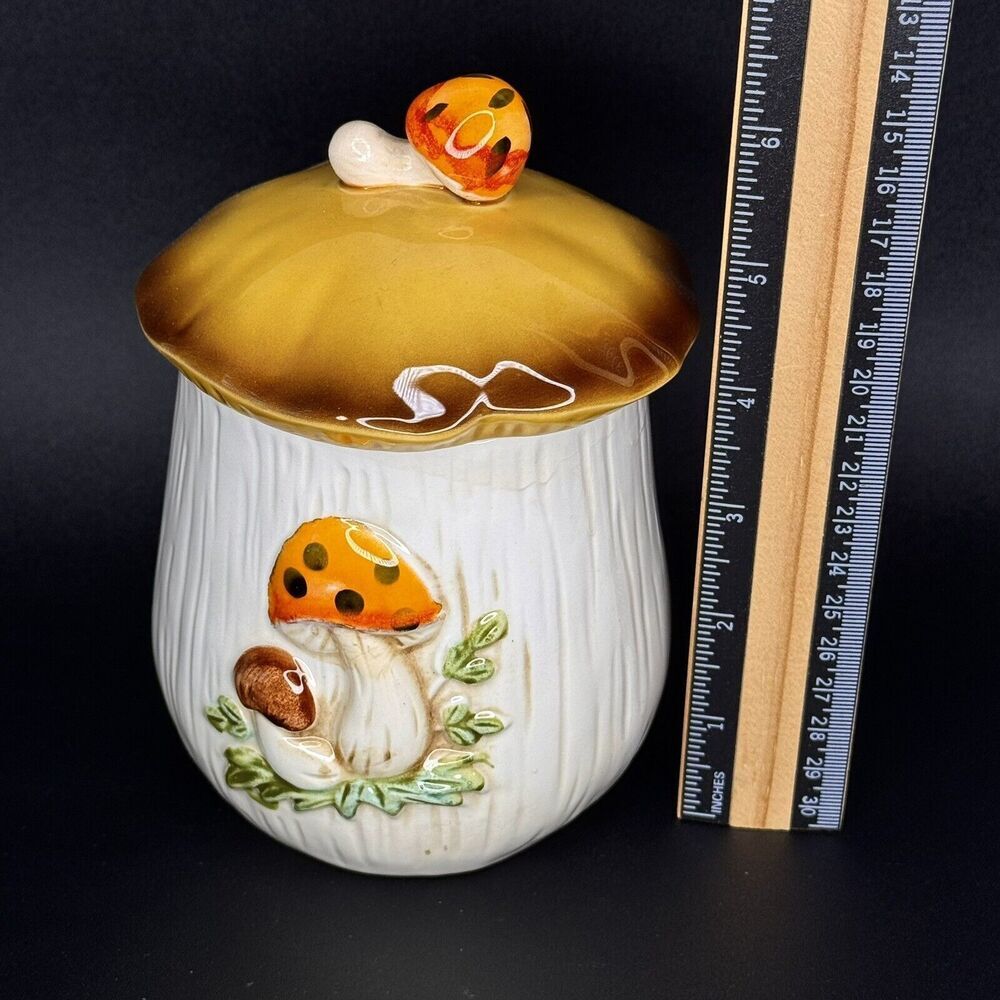 Vintage Sears Merry Mushroom Small Canister - Picture 10 of 11